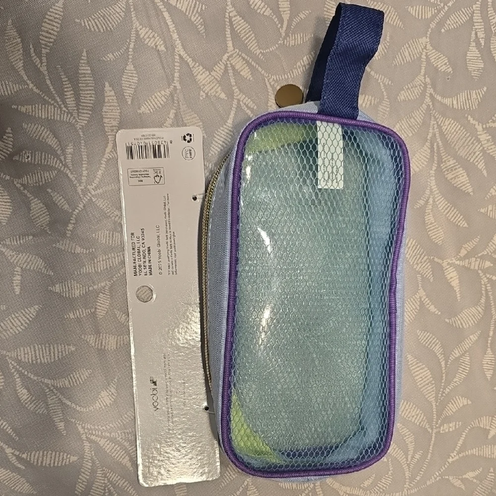 Yoobi Iridescent Blue and Purple Pencil Pouch